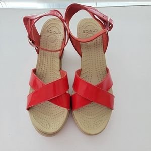Crocs Rio Red heel Wedges